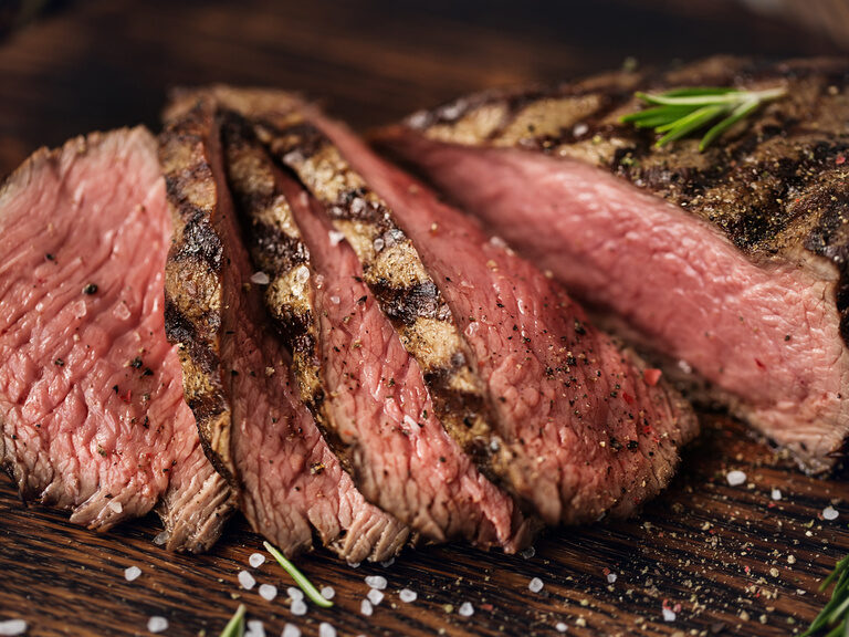 rosa gebratenes Filet