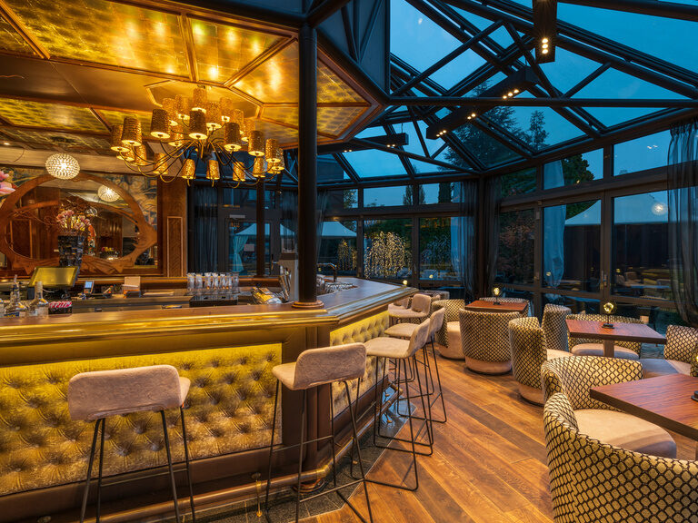 Gemütlich und Elegante Hotelbar mit schöner Atmosphäre im Hotel Der Heidehof